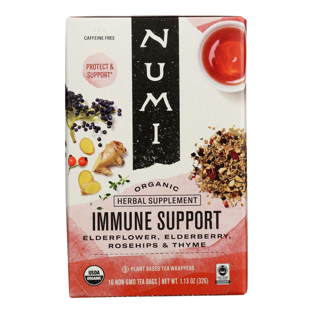 Numi Tea - Hrbl Tea Immune Sprt - Case Of 6 - 16 Bag - Maras Green