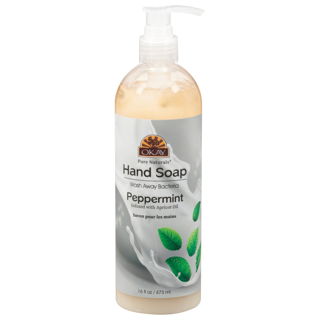 Okay Pure Naturals - Hand Soap Peppermint - 1 Each 1 - 16 Fz - Maras Green