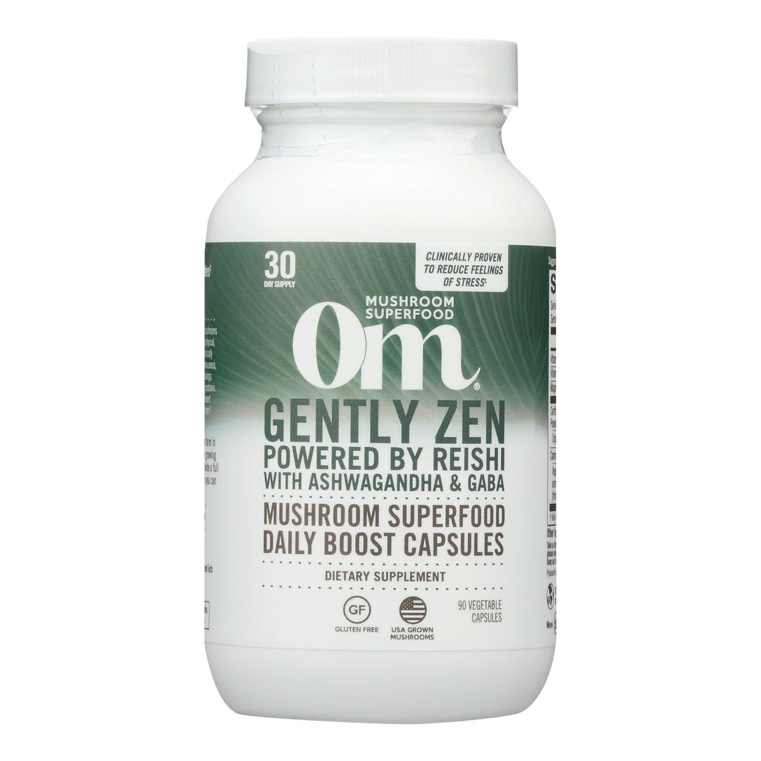 Om - Mushroom Sprfd Gently Zen - 1 Each - 90 Ct - Maras Green