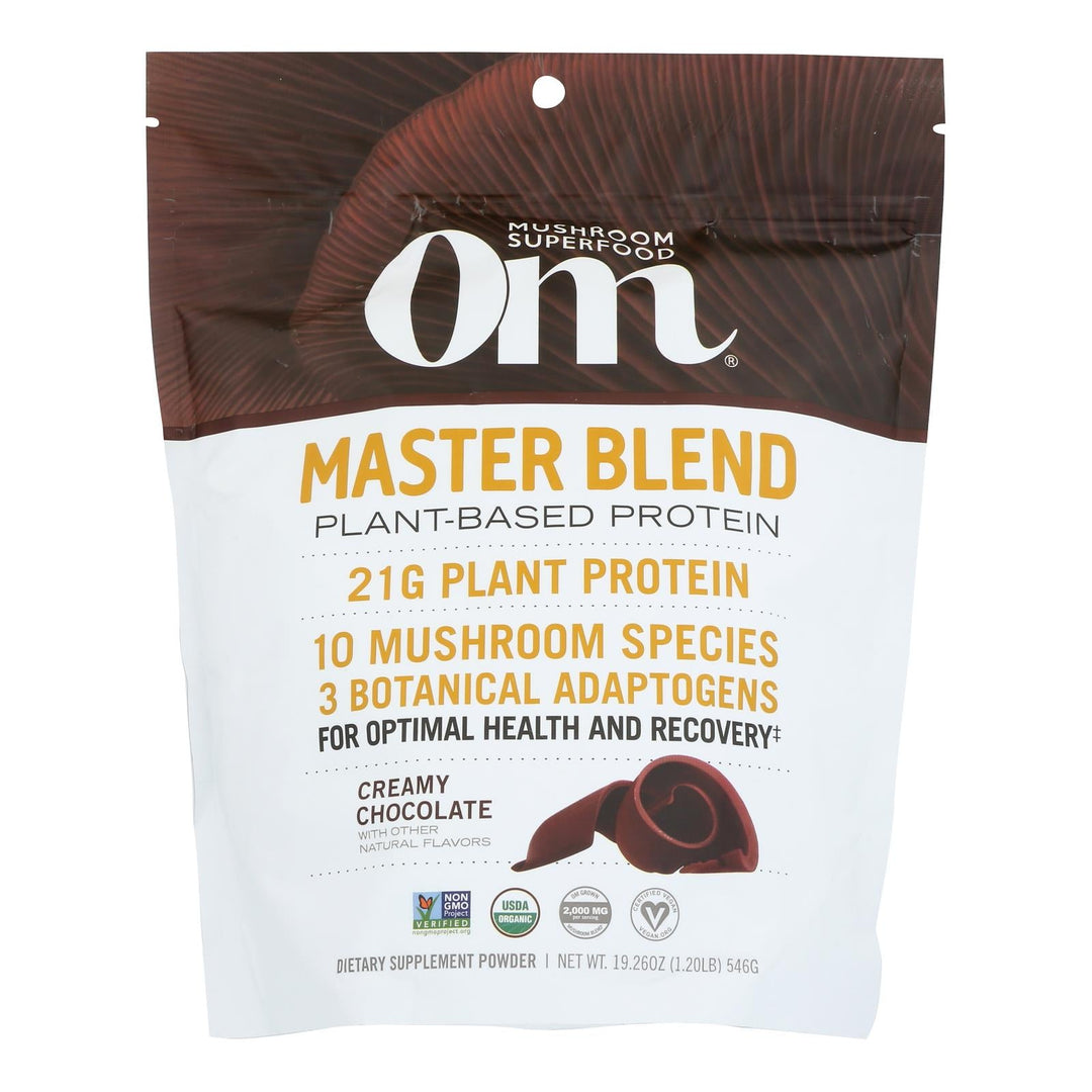 Om - Protein Powder Chocolate - 1 Each - 19.26 Oz - Maras Green