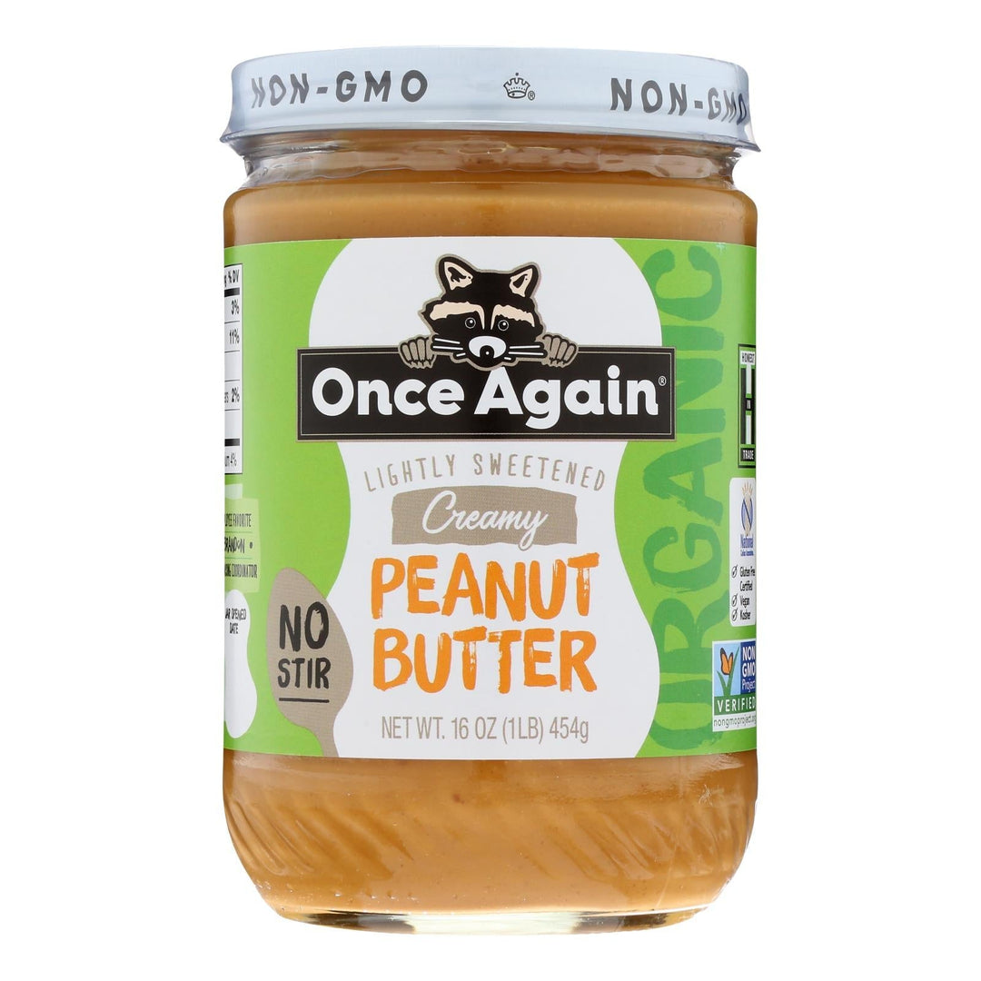 Once Again - Peanut Butter Smooth - Case Of 6 - 16 Oz - Maras Green