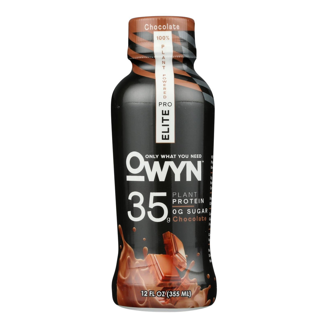 Only What You Need - Protein Dark Chocolate Elite Plnt - Case Of 12 - 12 Fz - Maras Green