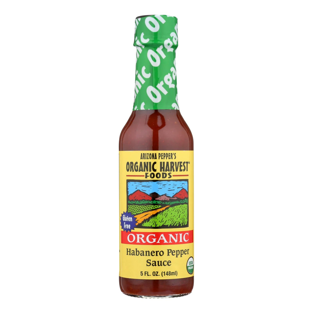 Organic Harvest Pepper Sauce - Habanero - Case Of 12 - 5 Oz. - Maras Green