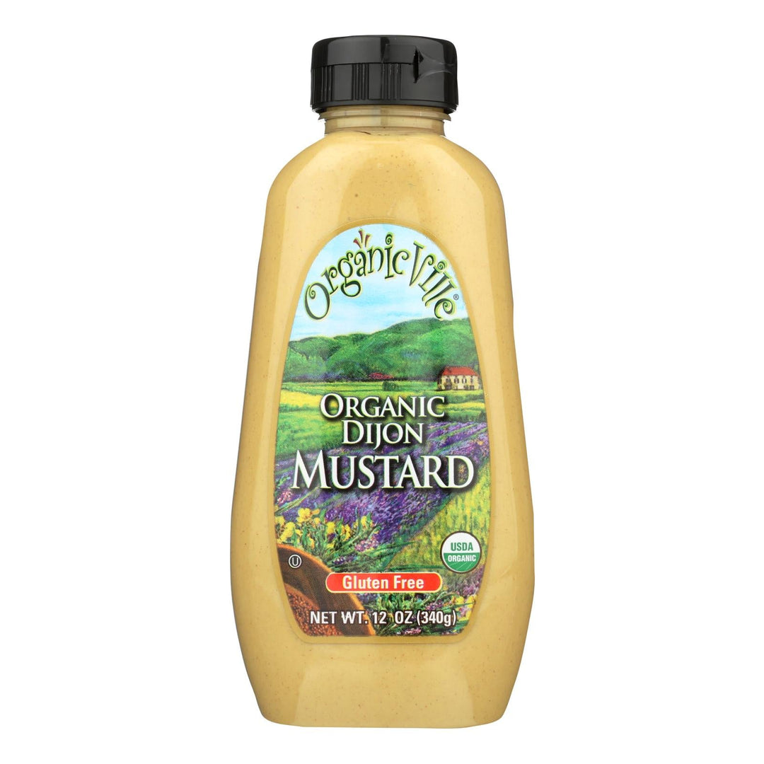Organic Ville Stone Ground Organic - Mustard - Case Of 12 - 12 Oz. - Maras Green