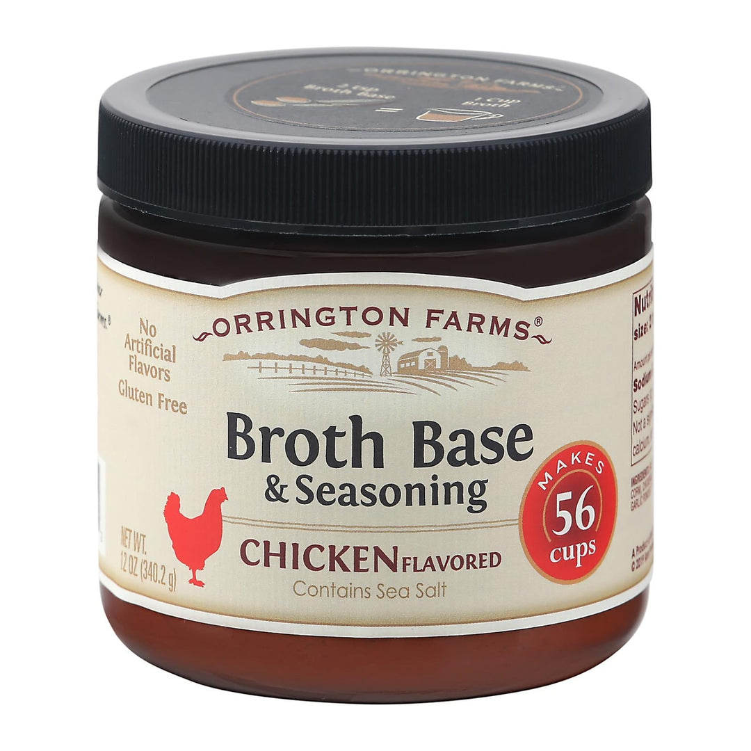 Orrington Farms Broth Base And Seasoning - Chicken - Case Of 6 - 12 Oz. - Maras Green
