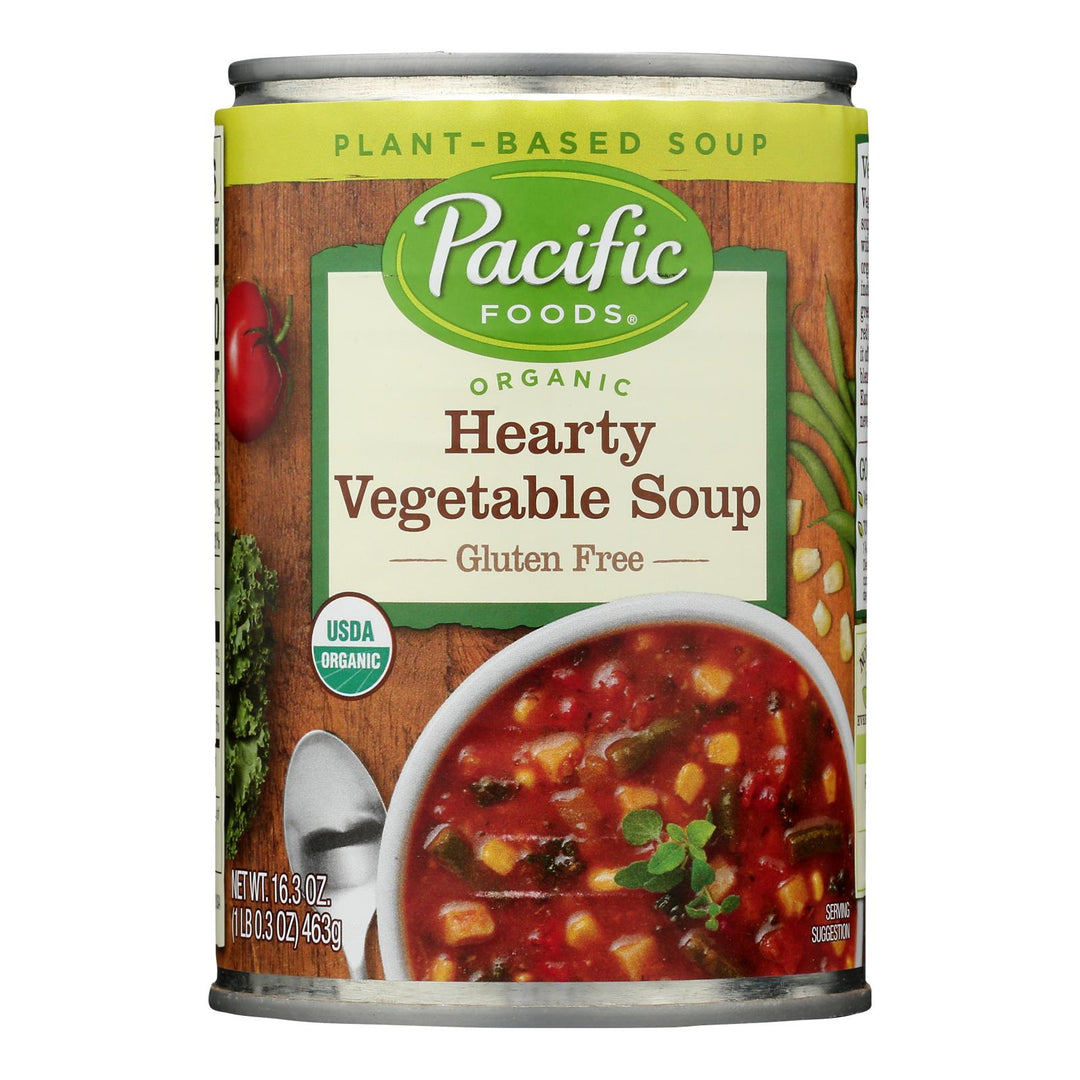 Pacific Foods - Soup Hearty Vegetable - Case Of 12 - 16.3 Oz - Maras Green