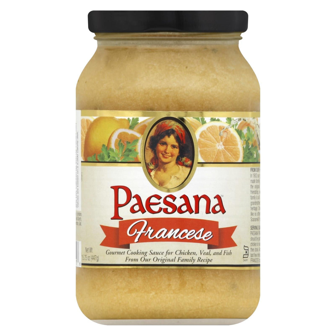 Paesana Cooking Sauce - Francese - Case Of 6 - 15.75 Oz. - Maras Green