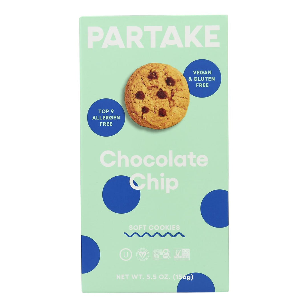Partake Foods - Cookies Chocolate Chip - Case Of 6 - 5.5 Oz - Maras Green