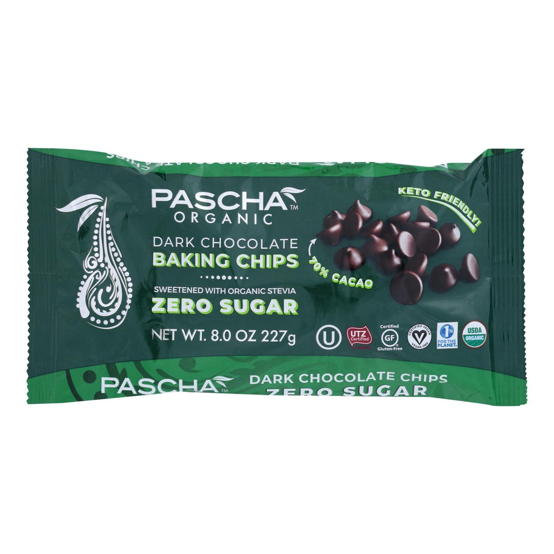 Pascha - Baking Chip Chocolate Stv - Case Of 6 - 8 Oz - Maras Green