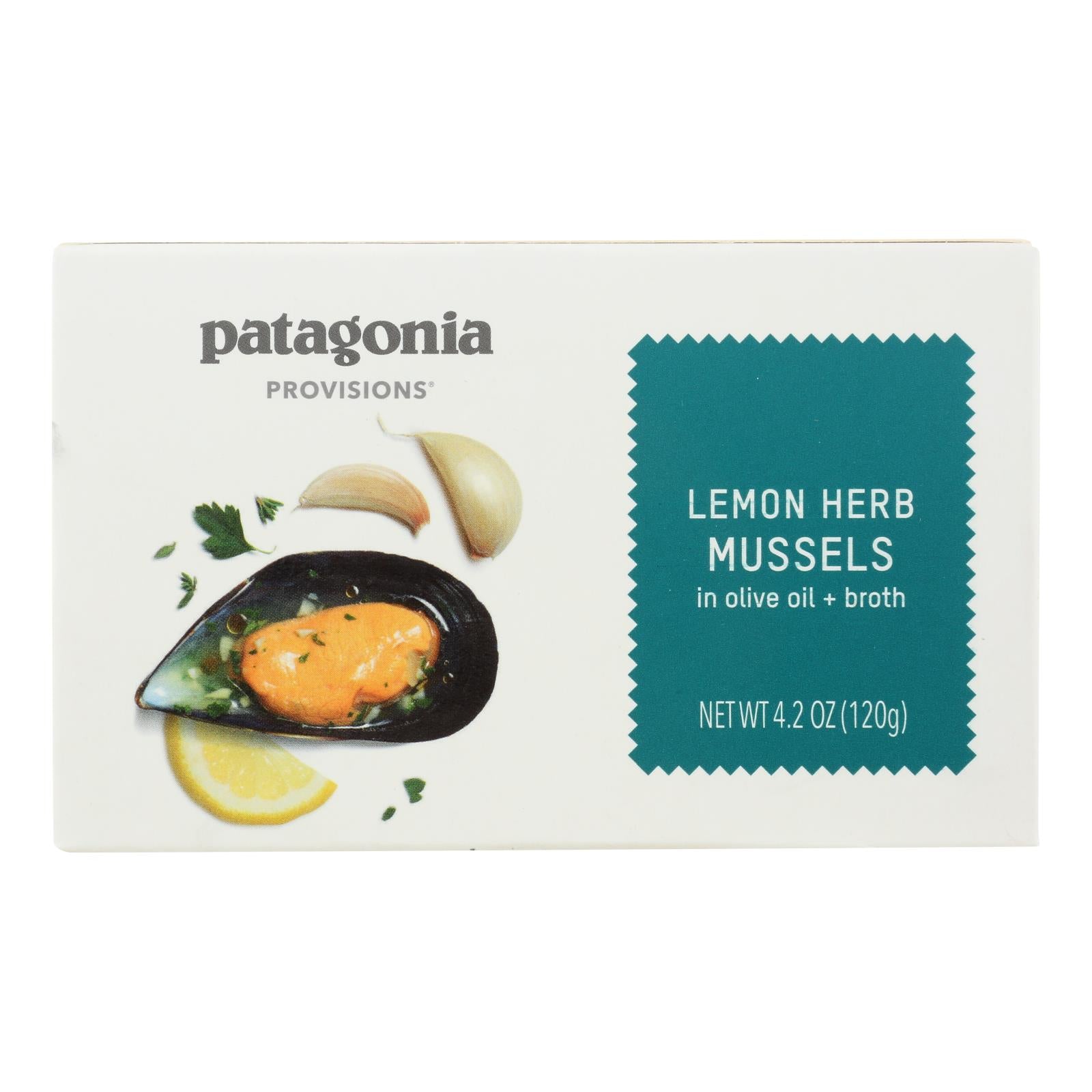 Patagonia - Mussels Lemon Herb - Case Of 10 - 4.2 Oz - Maras Green