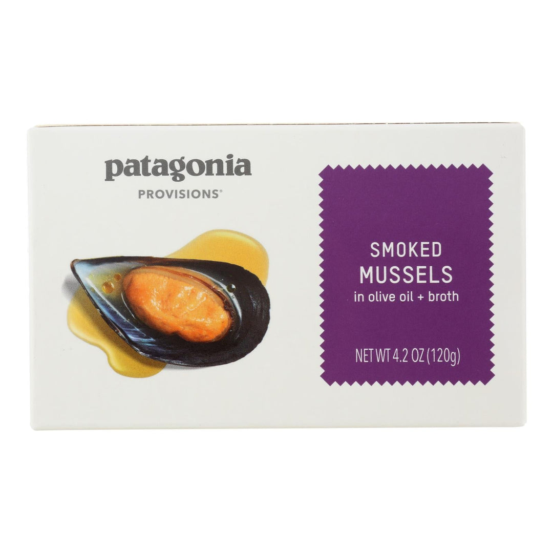 Patagonia - Mussels Smoked - Case Of 10 - 4.2 Oz - Maras Green