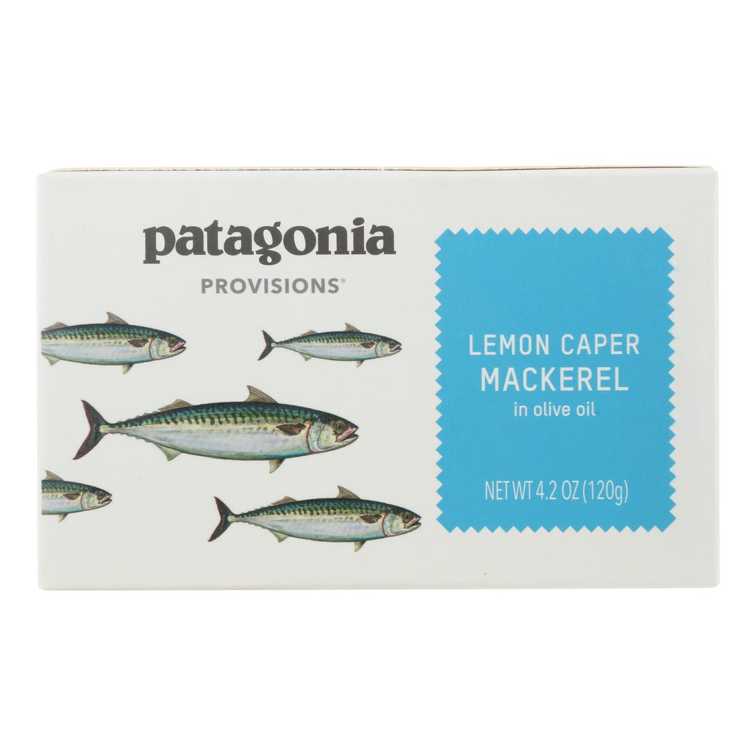 Patagonia Provisions - Mackerel Lemon Caper - Case Of 10 - 4.2 Oz - Maras Green