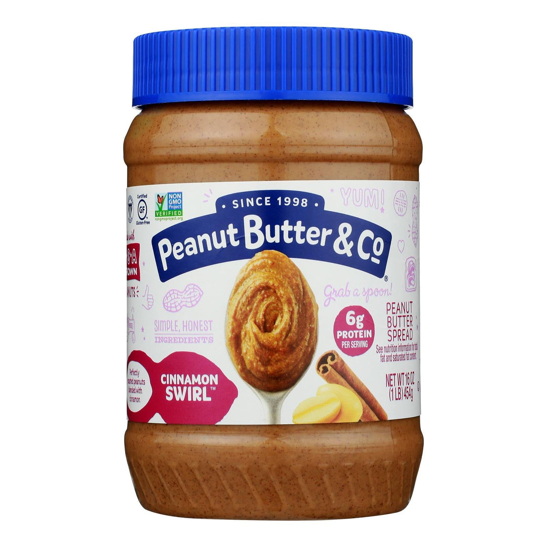 Peanut Butter & Co - Peanut Butter Cinnamon Swirl - Case Of 6 - 16 Oz - Maras Green