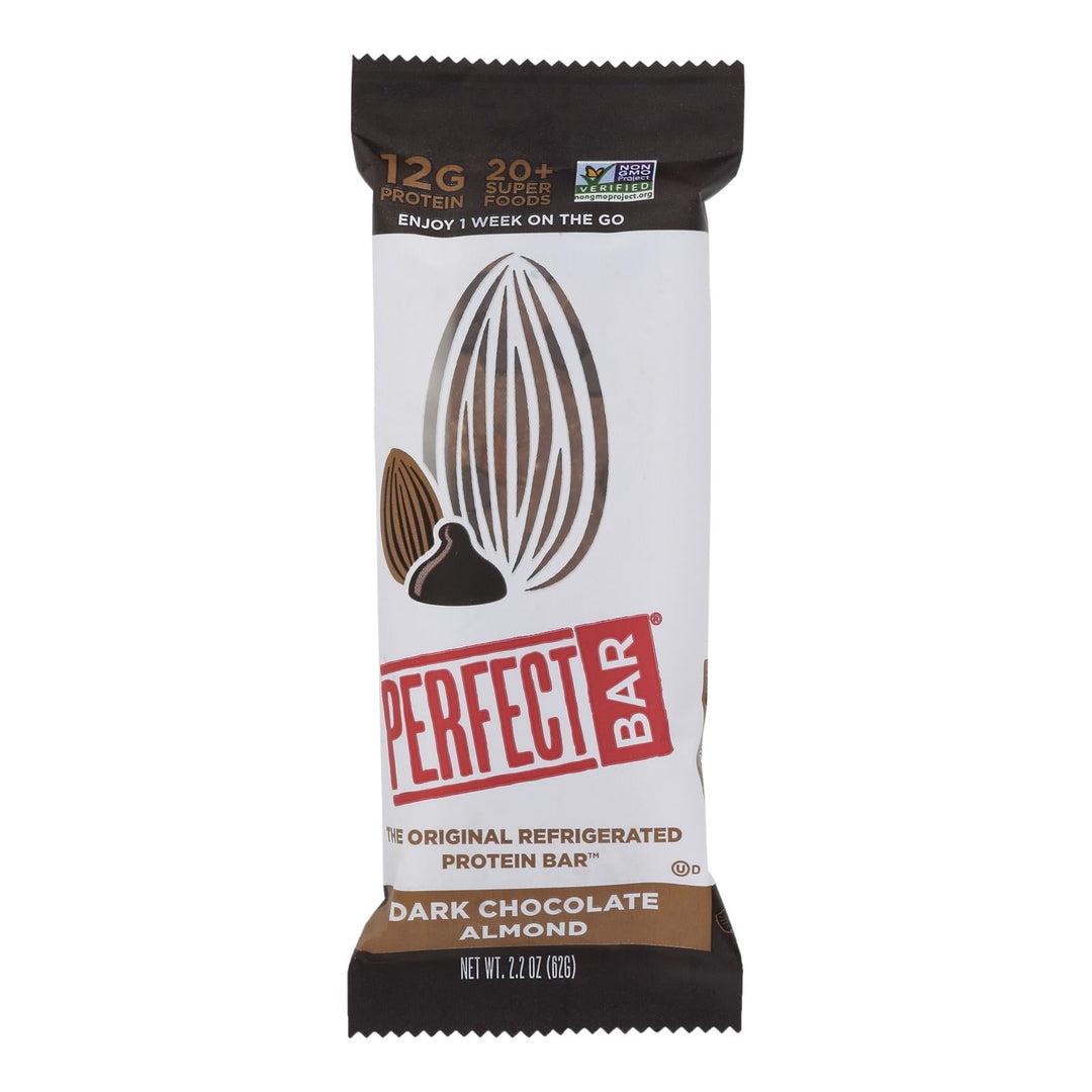 Perfect Bar Dark Chocolate Almond - Case Of 8 - 2.2 Oz - Maras Green