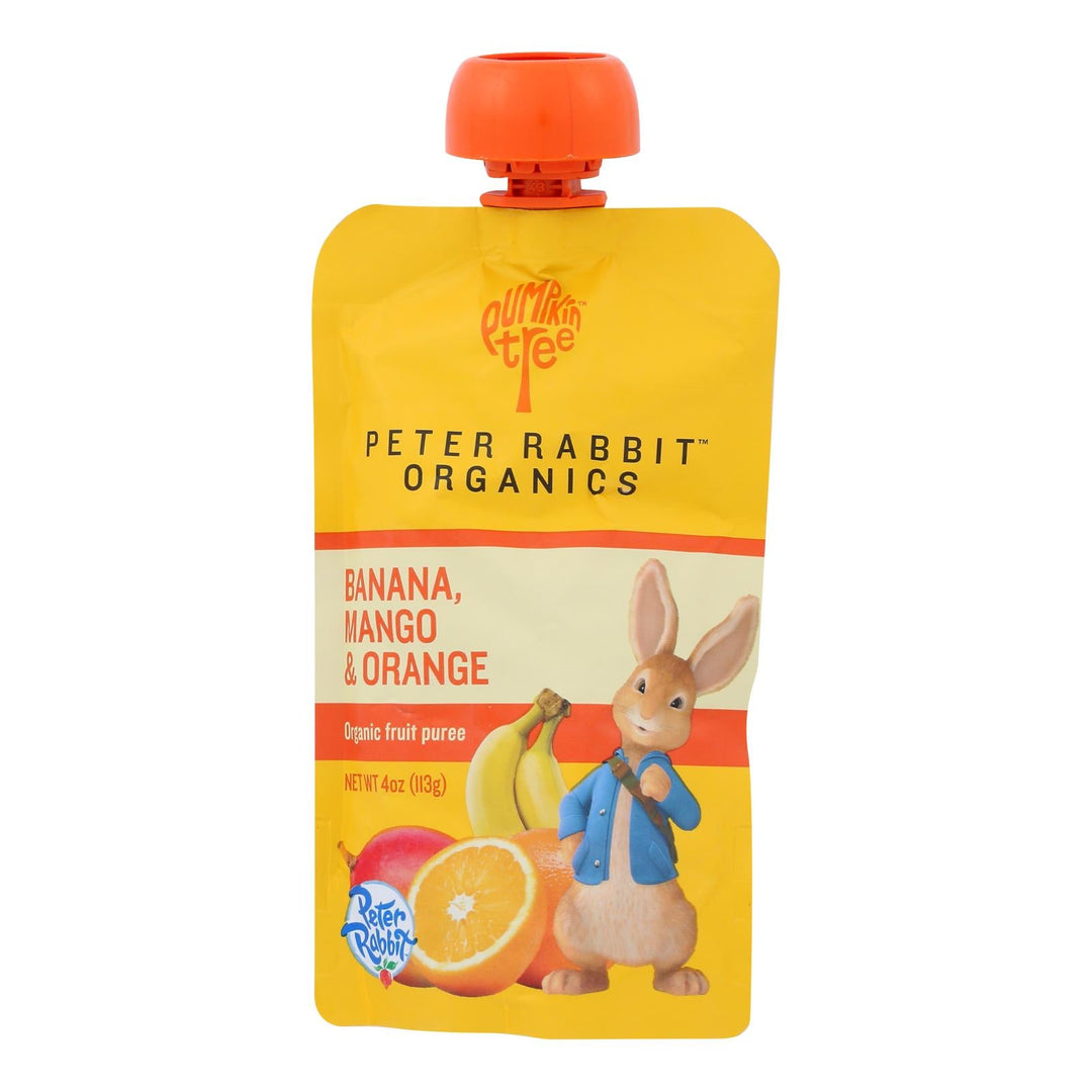 Peter Rabbit Organics Fruit Snacks - Mango Banana And Orange - Case Of 10 - 4 Oz. - Maras Green