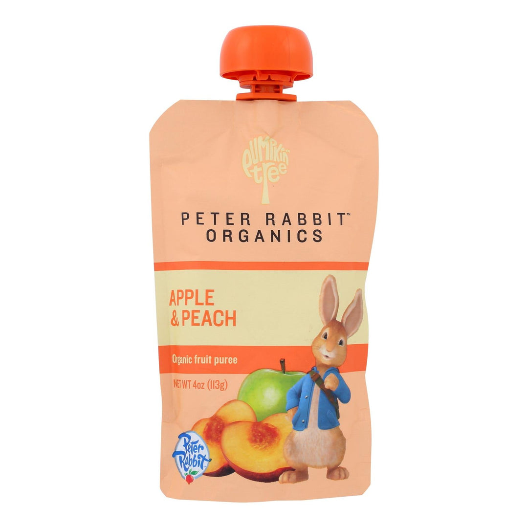 Peter Rabbit Organics Fruit Snacks - Peach And Apple - Case Of 10 - 4 Oz. - Maras Green