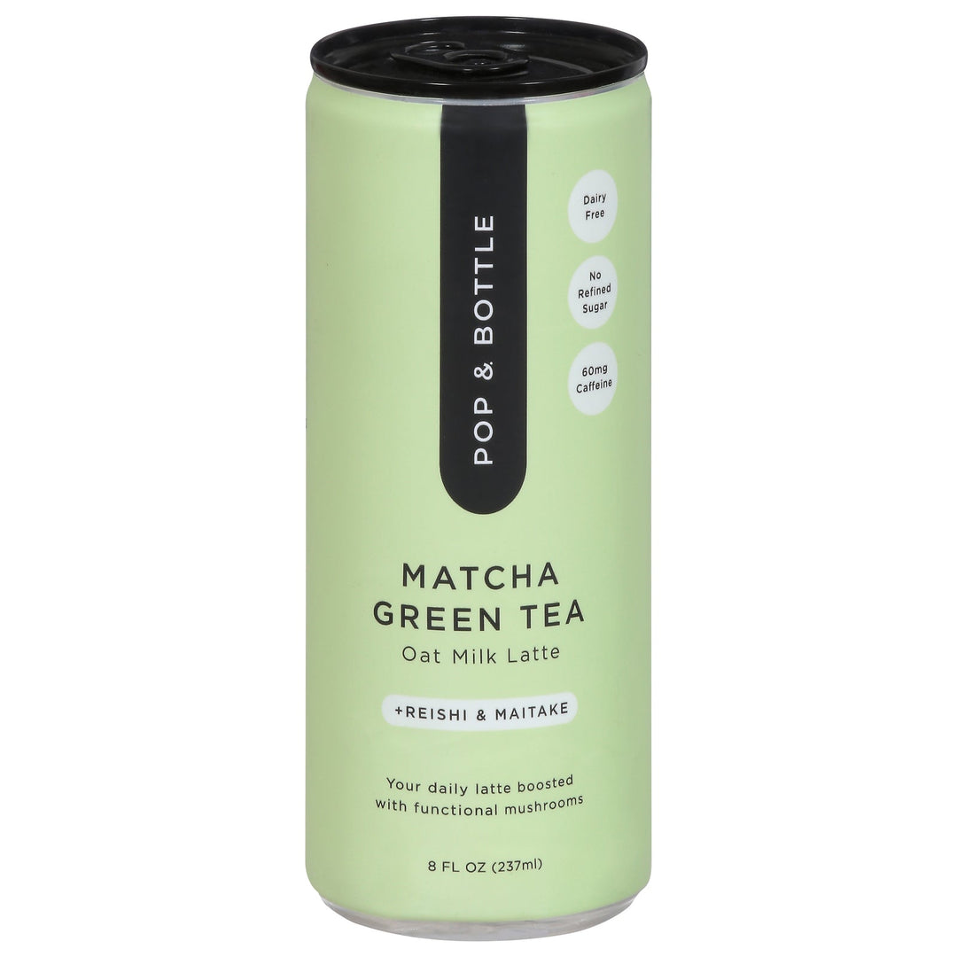 Pop & Bottle - Grn/tea Matcha Latte - Case Of 12 - 8 Fz - Maras Green