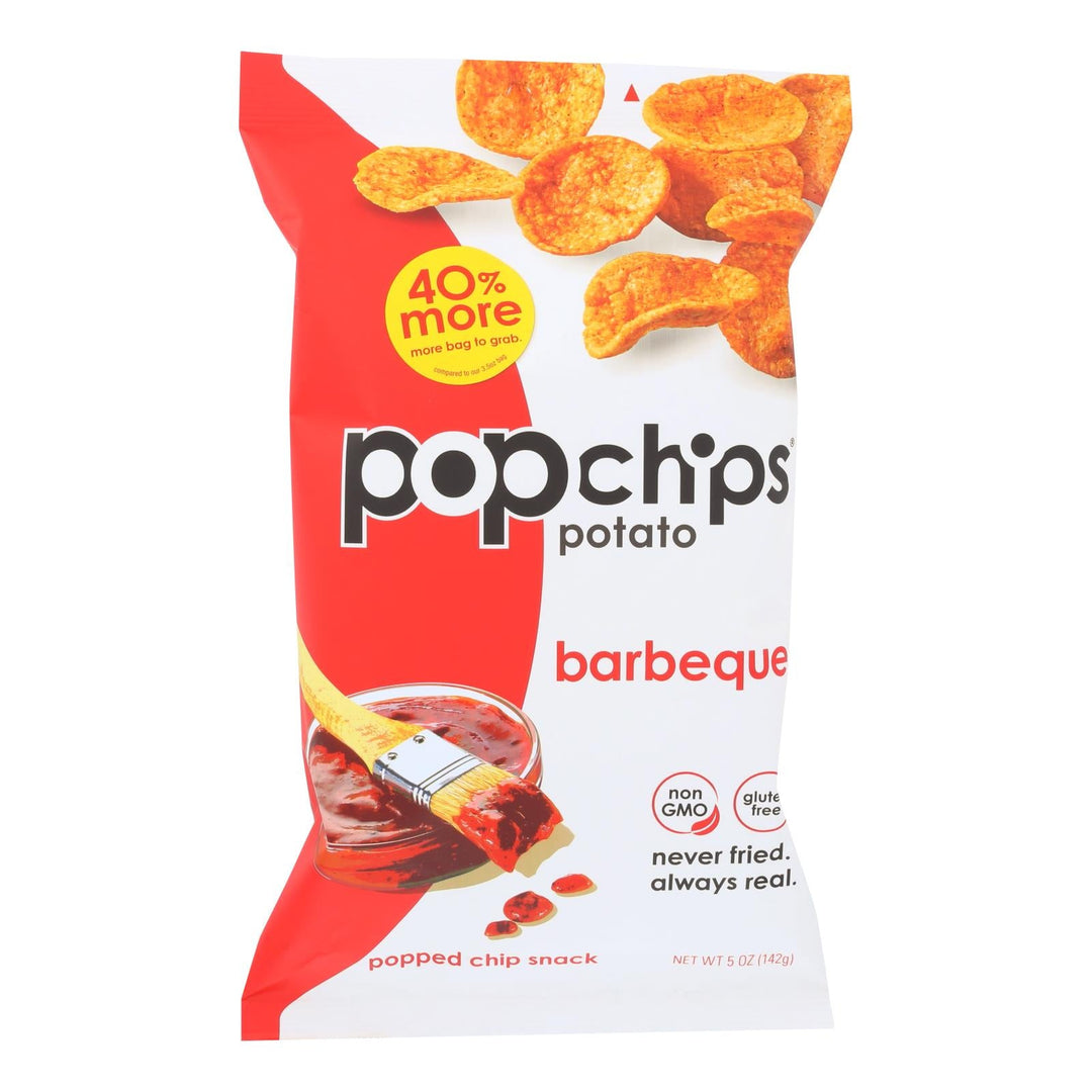 Popchips Potato Chip - Bbq - Case Of 12 - 5 Oz - Maras Green
