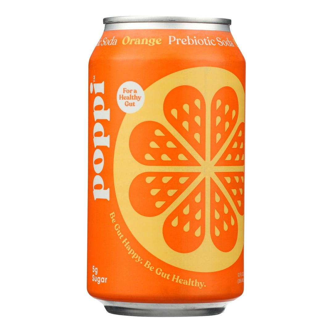 Poppi - Prebio Soda Orange - Case Of 12 - 12 Fz - Maras Green