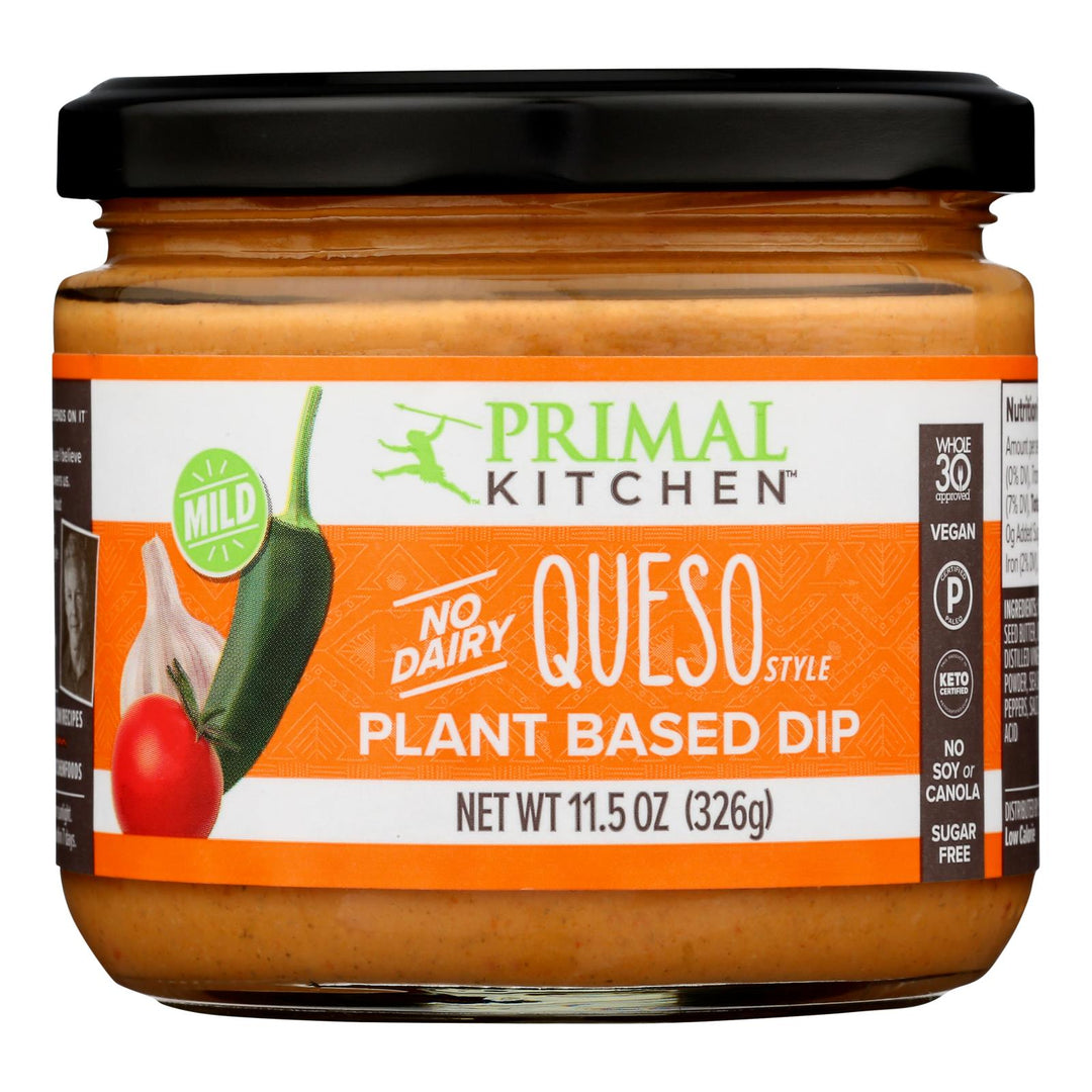 Primal Kitchen - Dip Vegan Queso.mild - Case Of 6 - 11.5 Oz - Maras Green