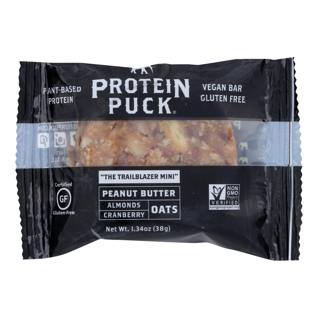 Protein Puck - Bar Wndrlst Peanut Butter Cranberry - Case Of 12 - 1.34 Oz - Maras Green