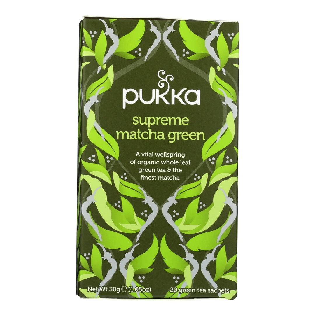 Pukka - Tea Organic Supreme Matcha Green - Case Of 4 - 20 Bags - Maras Green