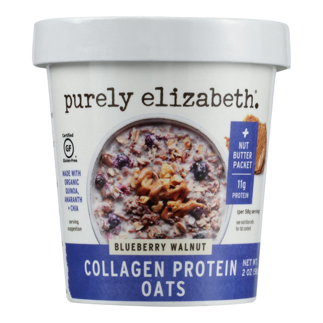 Purely Elizabeth - Oat Cup Protn Blubry Wlnt - Case Of 12 - 2 Oz - Maras Green