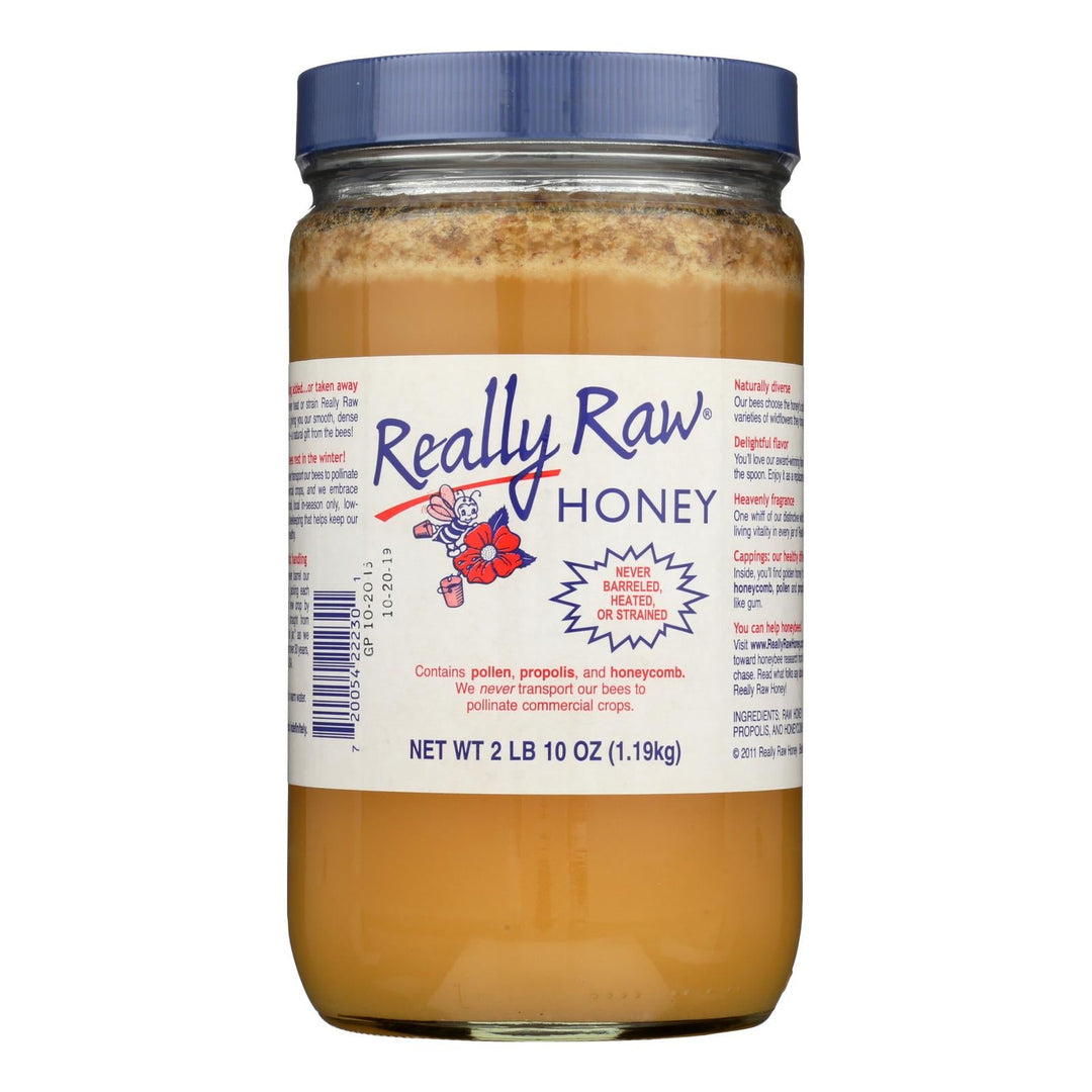 Really Raw Honey - Unheated Unstrained - 1 Each - 42 Oz. - Maras Green