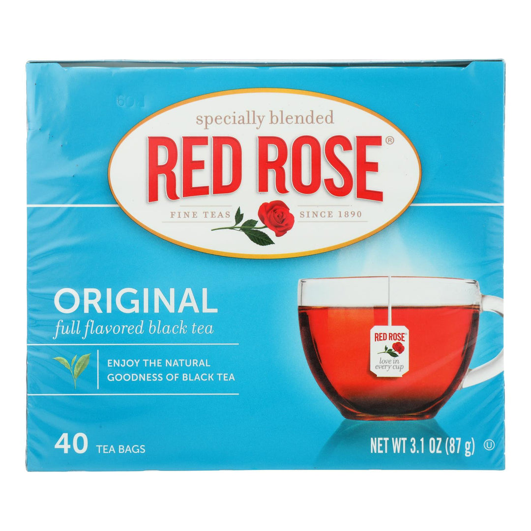 Red Rose Full Flavored Black Tea - Case Of 6 - 40 Ct - Maras Green