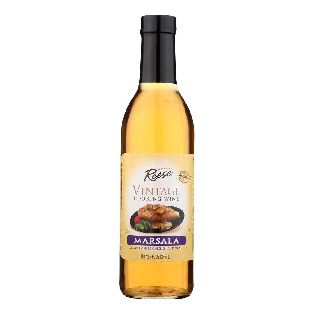 Reese Marsala Cooking Wine - Case Of 6 - 12.7 Fl Oz. - Maras Green