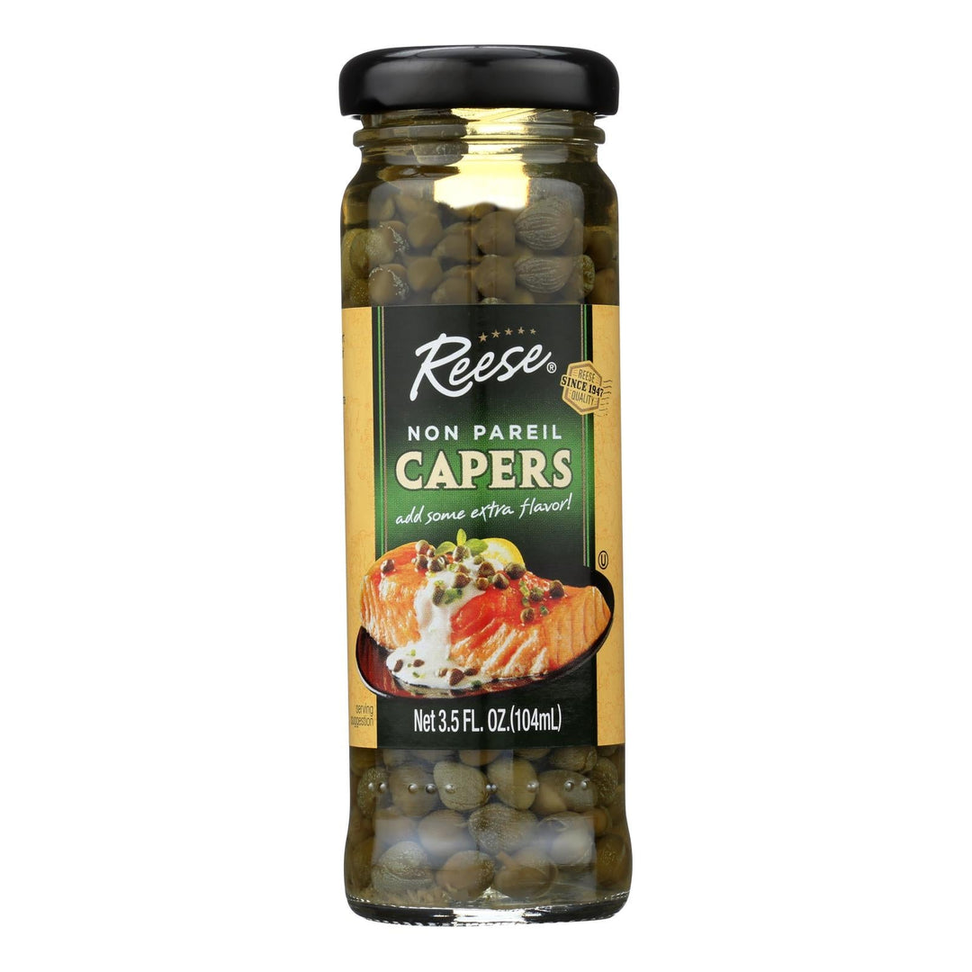 Reese Non Pareil Capers - Case Of 12 - 3.5 Oz. - Maras Green