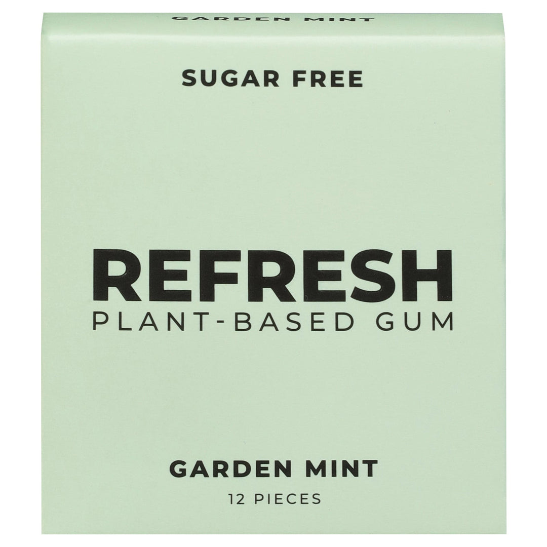 Refresh Gum - Gum Garden Mint - Case Of 12 - 12 Count - Maras Green