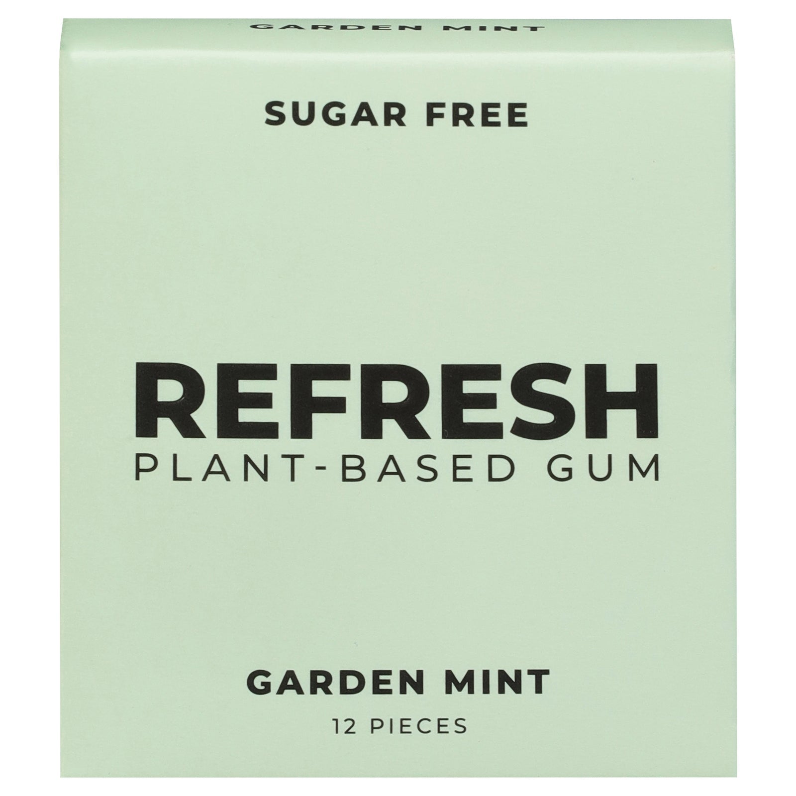 Refresh Gum - Gum Garden Mint - Case Of 12 - 12 Count - Maras Green