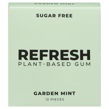 Refresh Gum - Gum Garden Mint - Case Of 12 - 12 Count - Maras Green