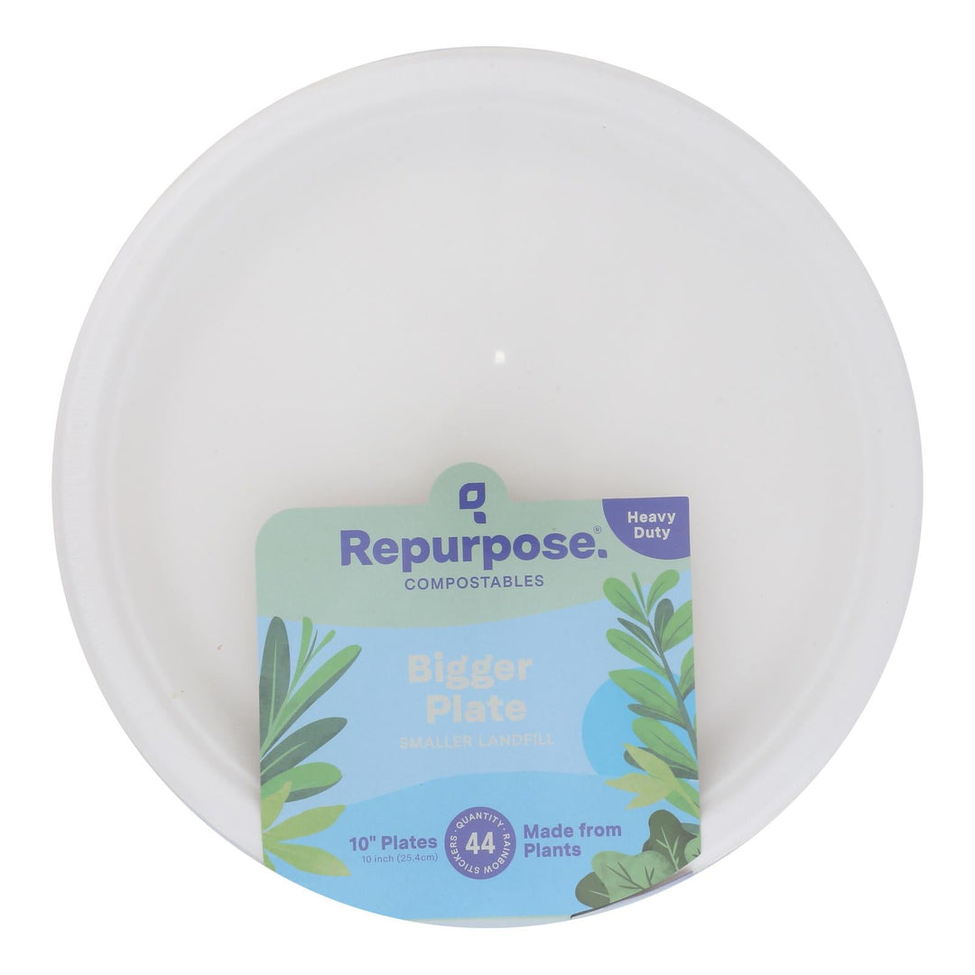 Repurpose - Plate Bagasse Compst 10in - Case Of 6 - 44 Ct - Maras Green