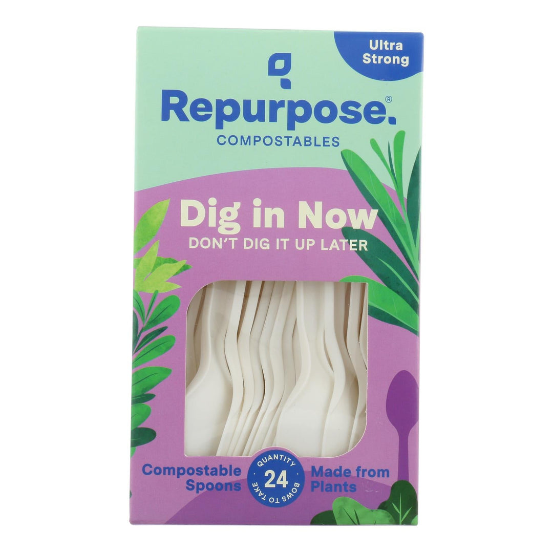 Repurpose Spoons - High Heat - Case Of 20 - 24 Count - Maras Green