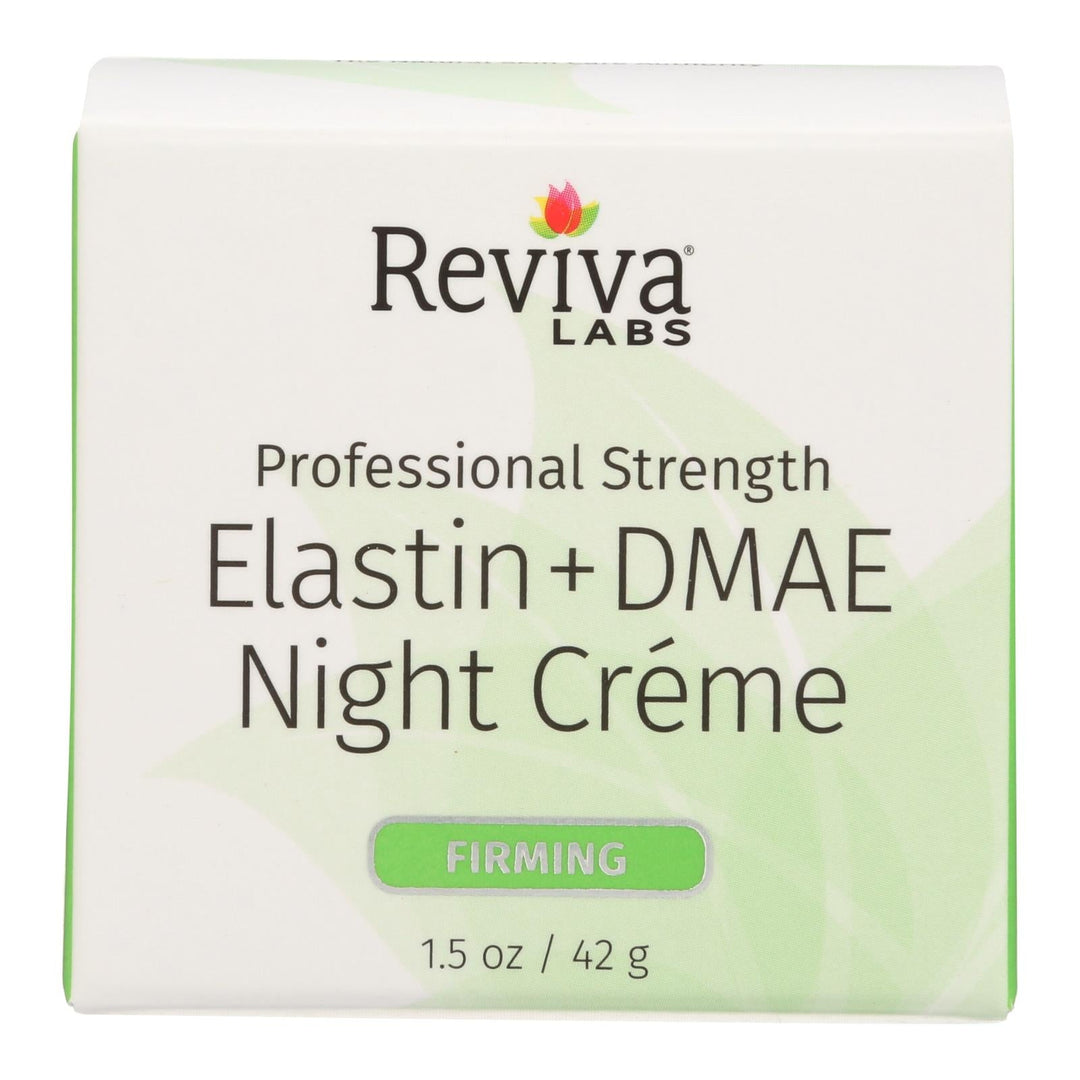 Reviva Labs - Elastin And Dmae Night Cream - 1.5 Oz - Maras Green