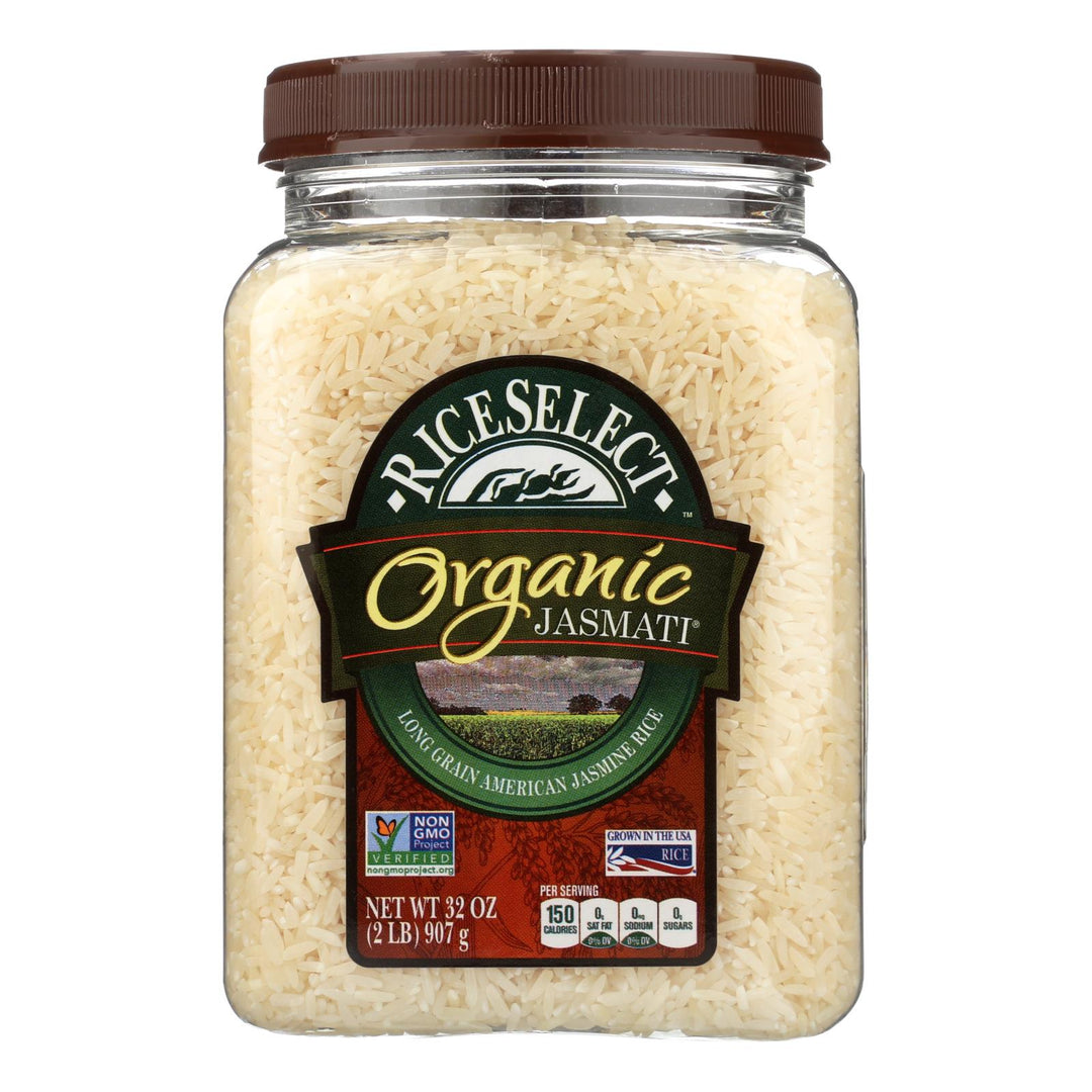 Rice Select Jasmati Rice - Organic - Case Of 4 - 32 Oz. - Maras Green