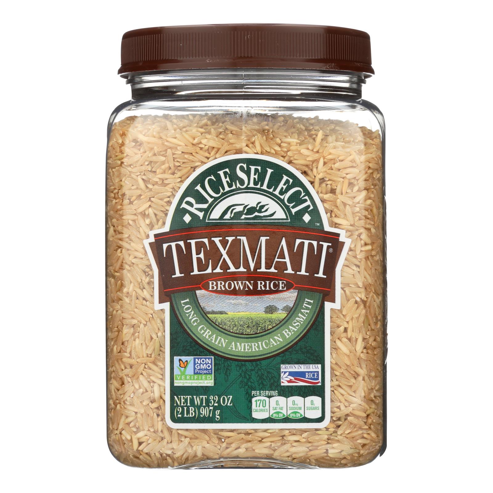 Rice Select Texmati Rice - Brown - Case Of 4 - 32 Oz. - Maras Green