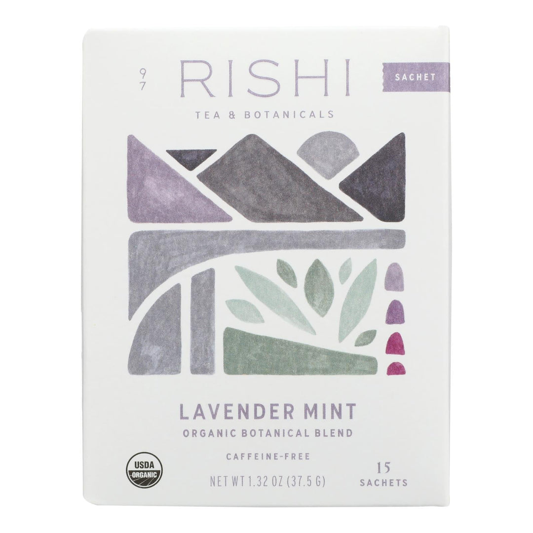 Rishi - Tea Lavender Mint - Case Of 6 - 15 Bag - Maras Green