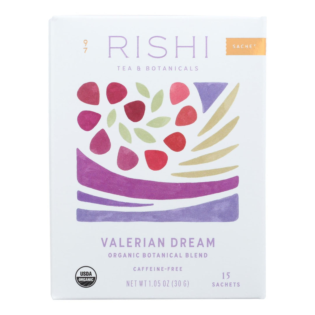 Rishi - Tea Valerian Dream - Case Of 6 - 15 Bag - Maras Green