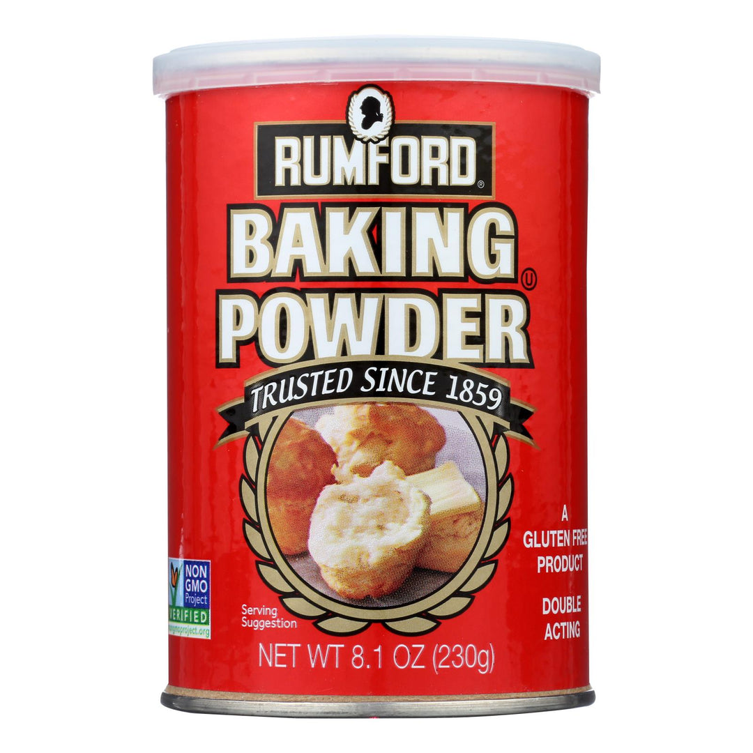 Rumford Baking Powder - Aluminum Free - Non - gmo - Case Of 12 - 8.1 Oz - Maras Green