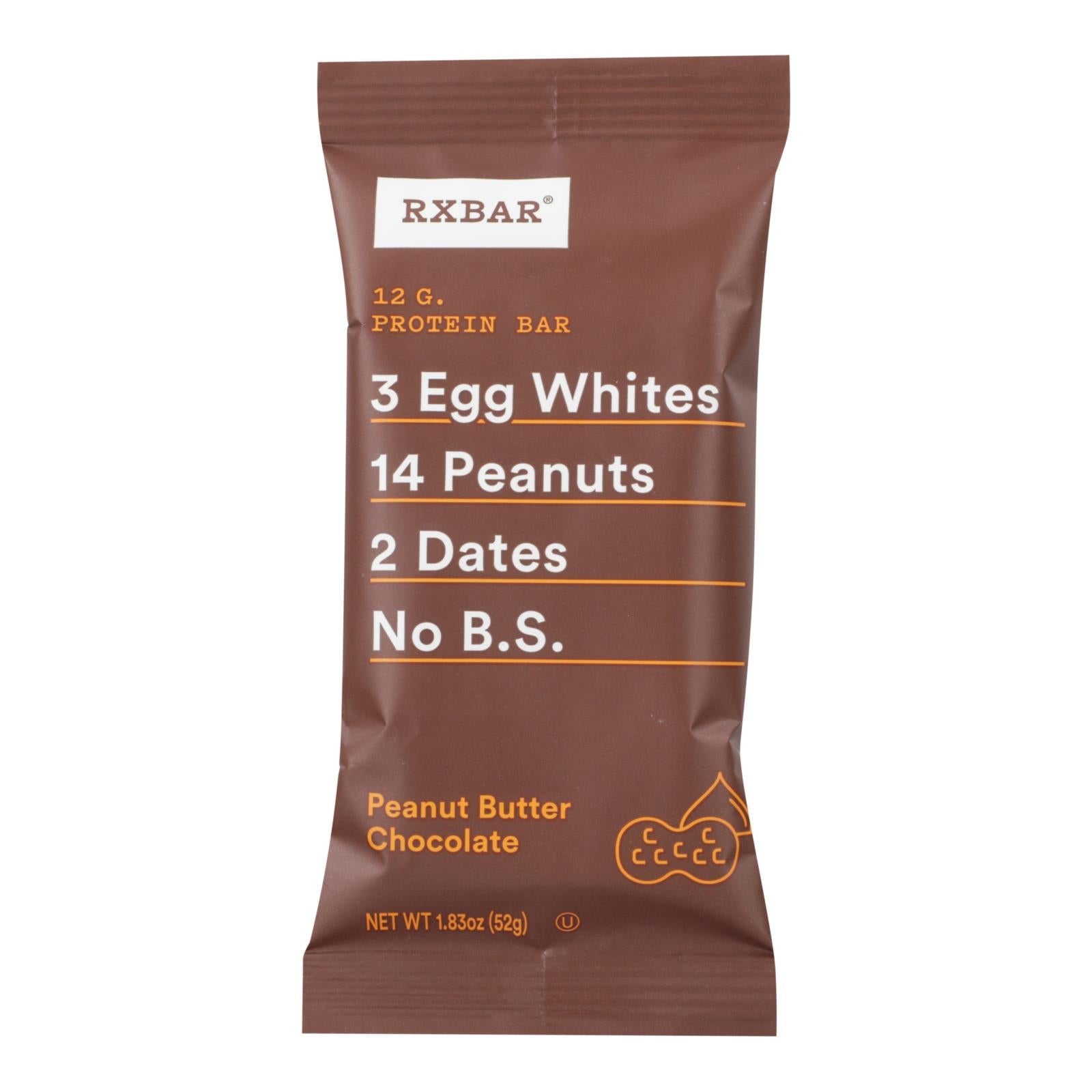Rxbar - Protein Bar - Chocolate Peanut Butter - Case Of 12 - 1.83 Oz. - Maras Green