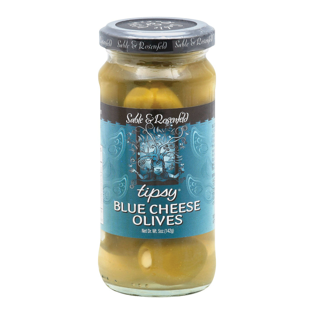 Sable And Rosenfeld Tipsy Olives - Blue Cheese - Case Of 6 - 5 Oz. - Maras Green