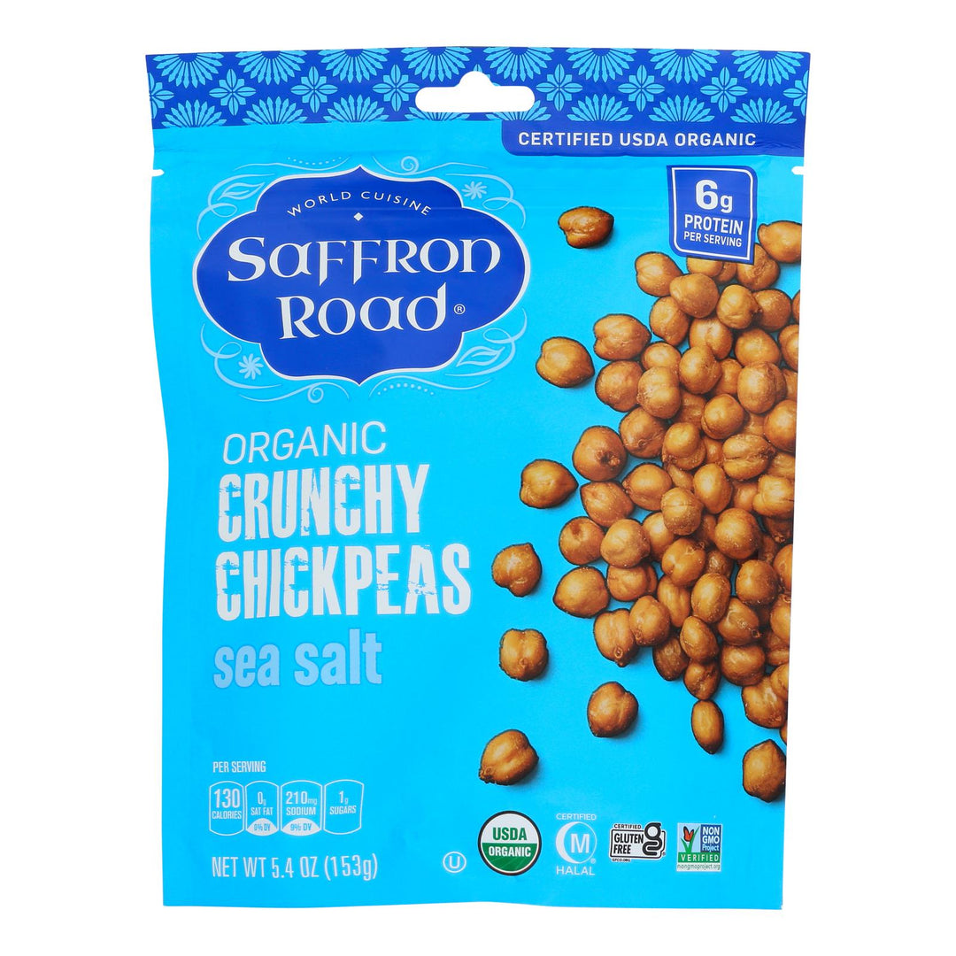 Saffron Road - Chckp Crnchy Sea Salt - Case Of 6 - 5.4 Oz - Maras Green