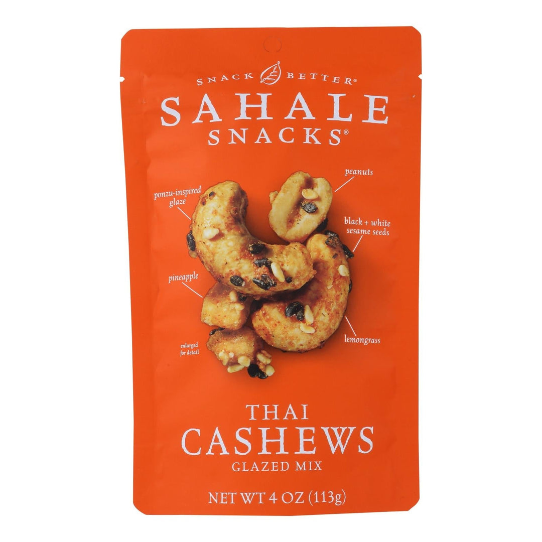 Sahale Snacks Cashews - Thai - Case Of 6 - 4 Oz. - Maras Green