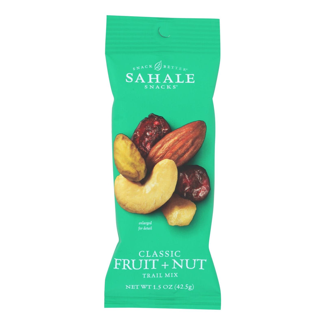 Sahale Snacks Trail Mix - Classic Fruit And Nut Blend - 1.5 Oz - Case Of 9 - Maras Green