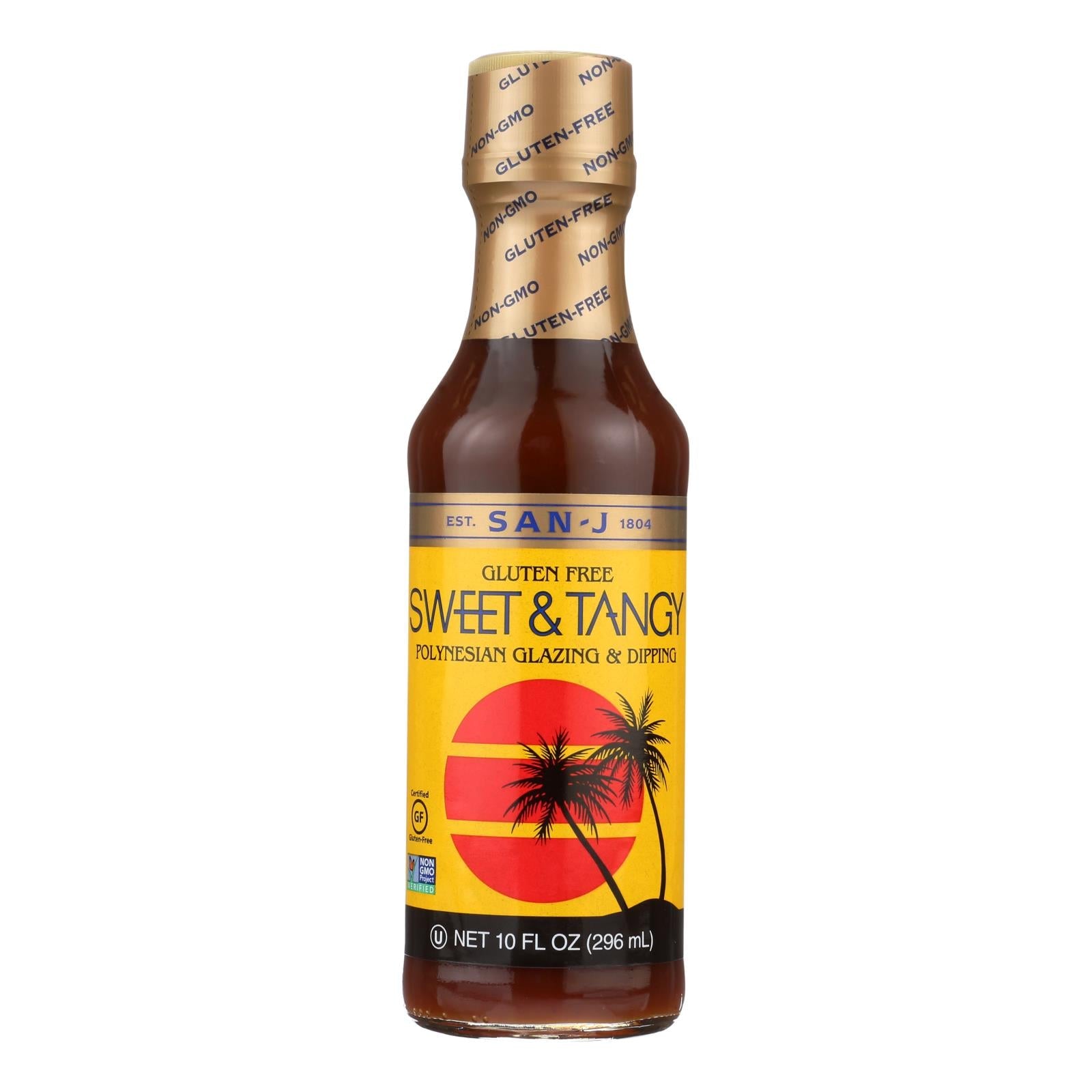 San - J Cooking Sauce - Sweet And Tangy - Case Of 6 - 10 Fl Oz. - Maras Green