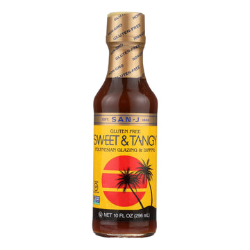 San - J Cooking Sauce - Sweet And Tangy - Case Of 6 - 10 Fl Oz. - Maras Green