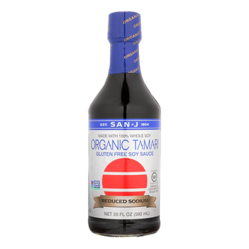 San - J Tamari Soy Sauce - Case Of 6 - 20 Fl Oz. - Maras Green